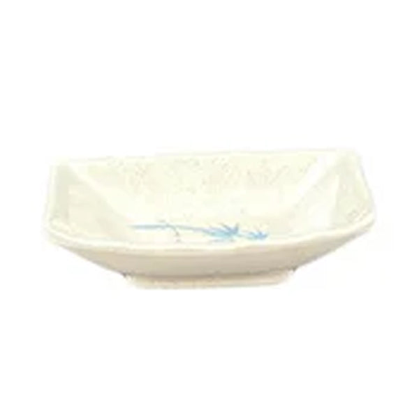 Thunder Group 0001BB Blue Bamboo 2 oz Melamine Sauce Dish, Pack of 12