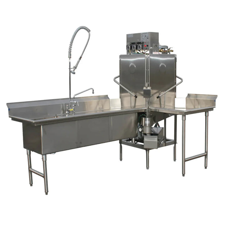 American Dish AFB-C Corner Bakery Single Rack Upright Dish Machine Corner