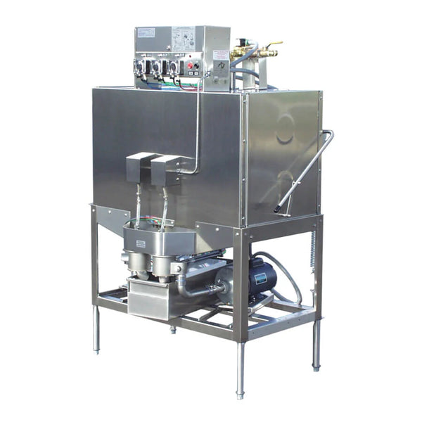 American Dish 5AG-S Double Rack Upright Dish Machine with Low-Temp Pass-Thru and Single Chemical Alarm