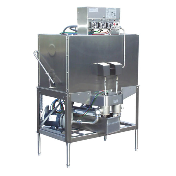 American Dish 5-CD-RF Corner-Double Rack Upright Dish Machine With Low-Temp Right Front Door Opening