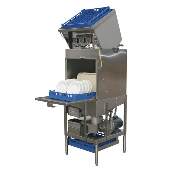 American Dish  AWS-H Low-Temp, Single Rack, Upright Dish Machine with Single Door, Front Load, Single Chemical Alarm
