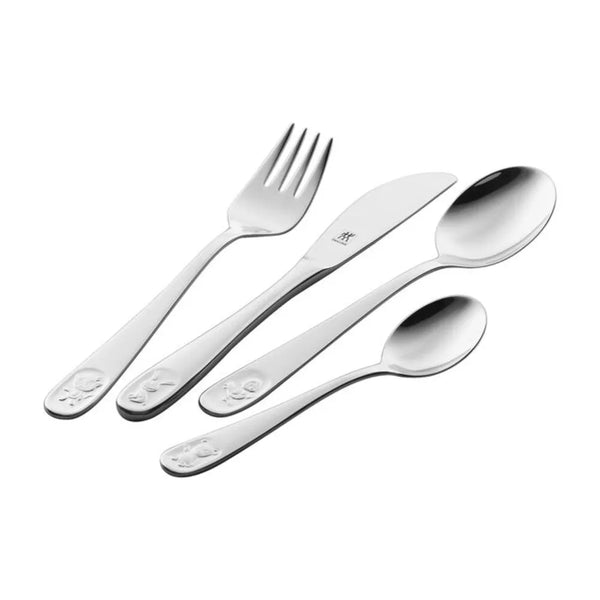 Zwilling 1000647 4 Piece Stainless Steel Twin Kids Bino Flatware Set