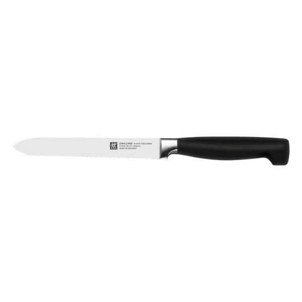 Zwilling 1001540 Four Star 5" Serrated Utility Knife