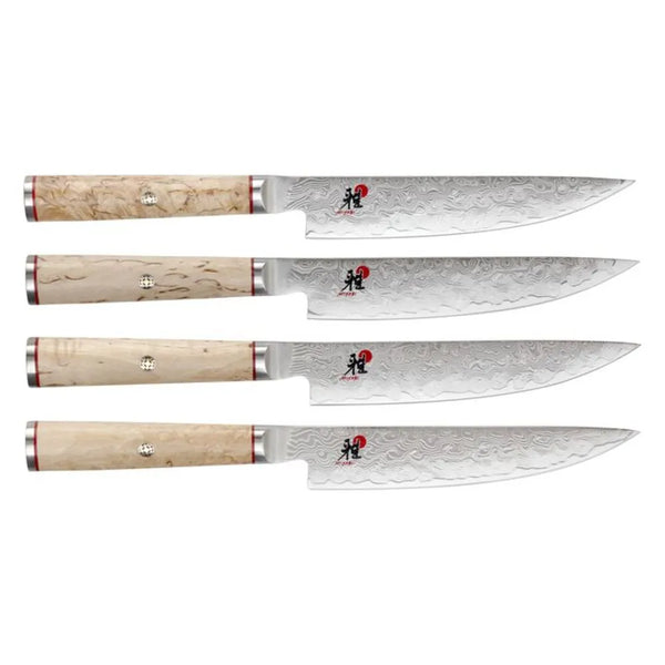 Miyabi 1002022 5 1/2" Steak Knife with Birchwood Handle, 4 Pcs