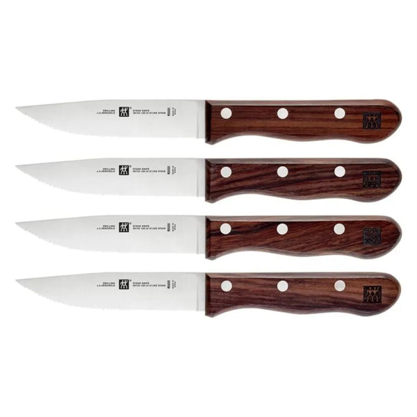 Zwilling 1003034 Steakhouse 4 Piece Steak Knife Set with Storage Case