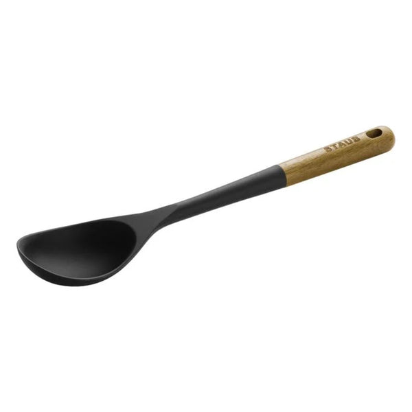 Staub 1003595 Silicone Serving Spoon with Wood Handle