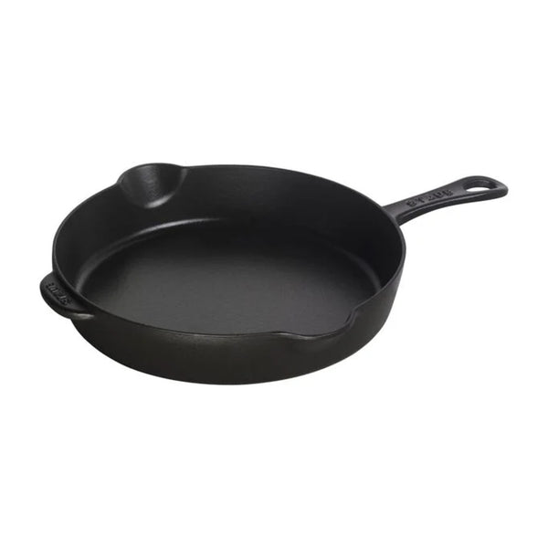 Staub 1003707 Cast Iron 11'' Traditional Deep Skillet, Black