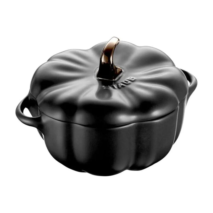 Staub 1003823 16 Oz Petite Pumpkin Cocotte, Matte Black