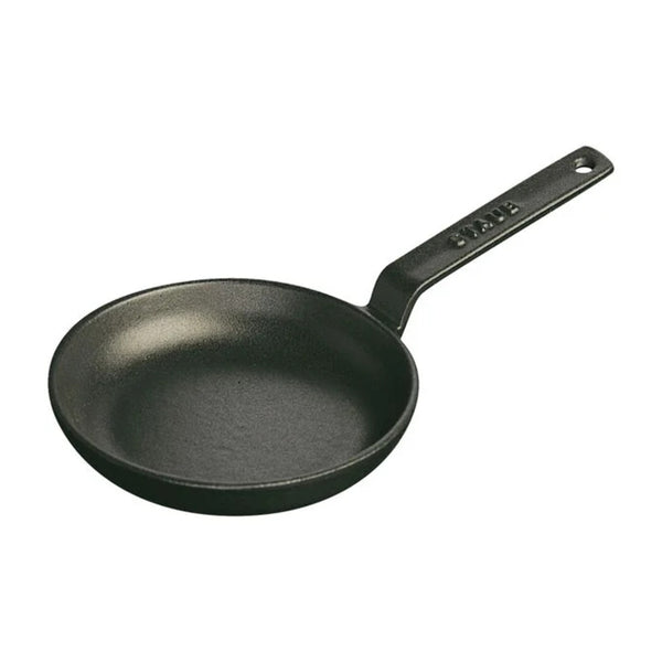 Staub 1004088 Cast Iron 4.75" Mini Frying Pan, Black