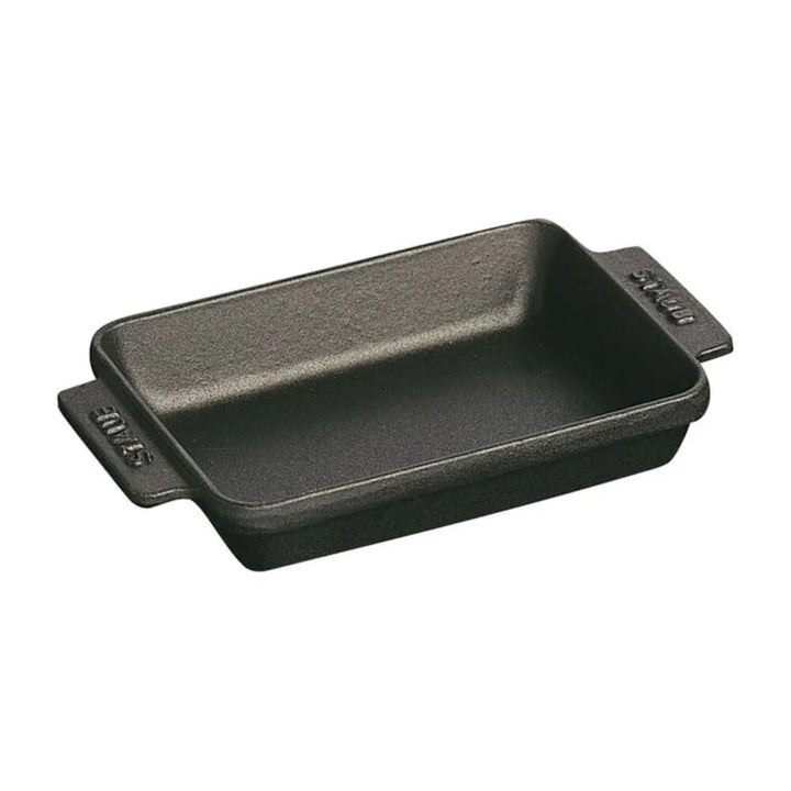 Staub 1004102 Cast Iron 5.75" X 4 .5" Mini Rectangular Baker, Black