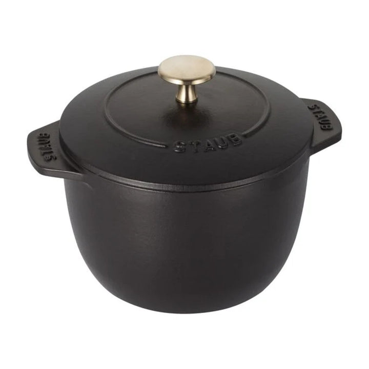 Staub 1004163 Cast Iron 1.5-qt Petite French Oven, Black