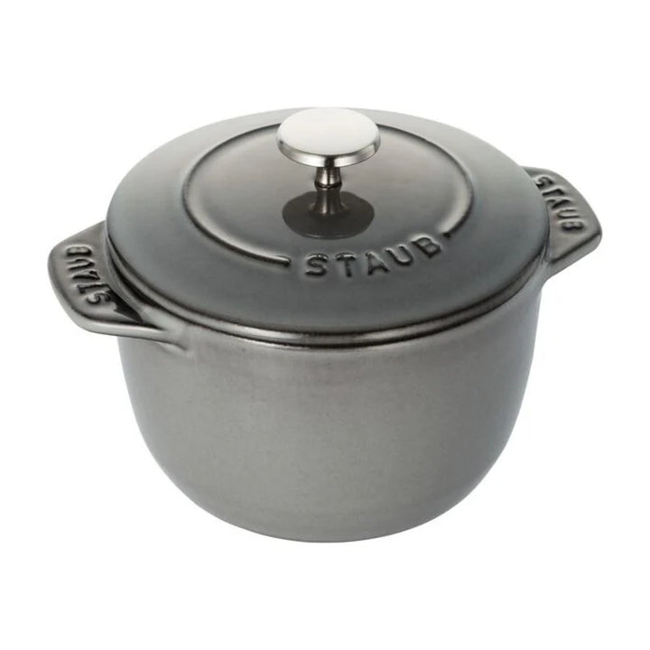 Staub 1004173 Cast Iron 0.75-qt Petite French Oven, Graphite Grey