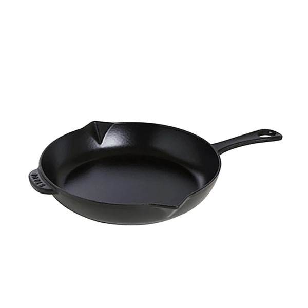 Staub 1004370 Cast Iron 10" Round Enameled Cast Iron Skillet with Handles