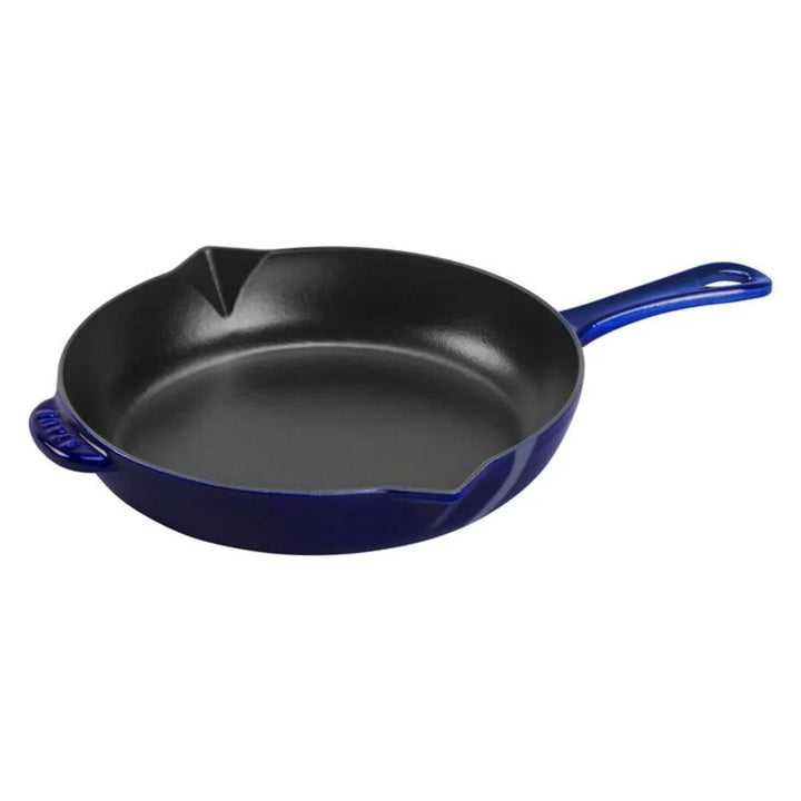 Staub 1004433 Cast Iron 10" Fry Pan, Dark Blue