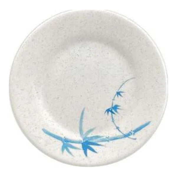 Thunder Group 1006BB Blue Bamboo 6" Melamine Round Plate, Pack of 12