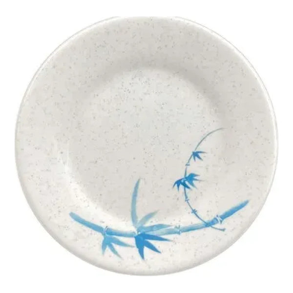 Thunder Group 1006BB Blue Bamboo 6" Melamine Round Plate, Pack of 12