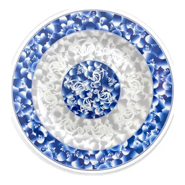 Thunder Group 1006DL Blue Dragon 6" Melamine Round Plate, Pack of 12