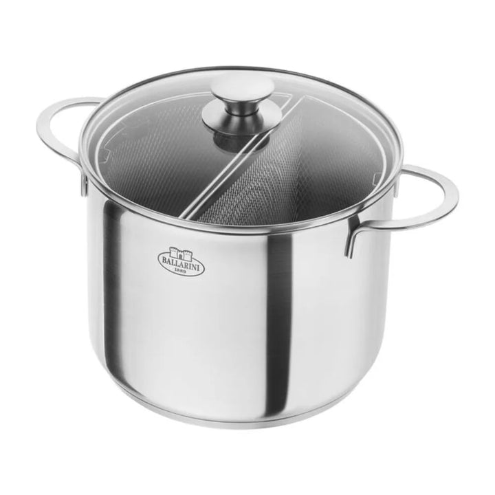 Ballarini 1008118 Specialties 8.5-qt Stainless Steel Asparagus/ Pasta Pot with Lid