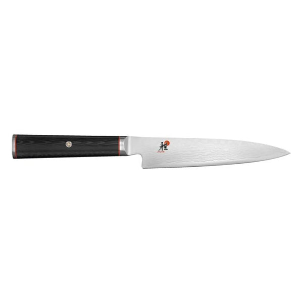 Miyabi 1008486 Kaizen 6" Utility Knife with Black Linen Micarta Handle