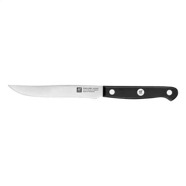 Zwilling 1010163 Gourmet 4.5" Steak Knife with Black Plastic Handle