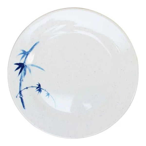 Thunder Group 1010BB Blue Bamboo 10-3/8" Melamine Round Plate, Pack of 12