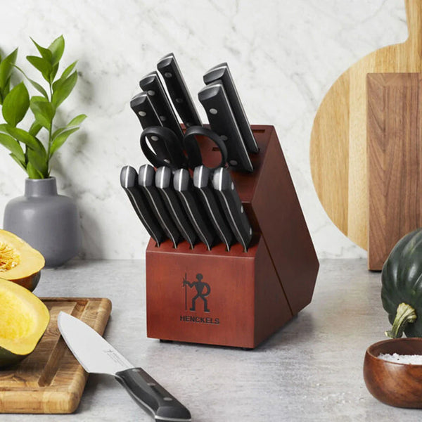 Henckels 1011003 Everedge Dynamic 14-Piece Knife Set with Hardwood Block