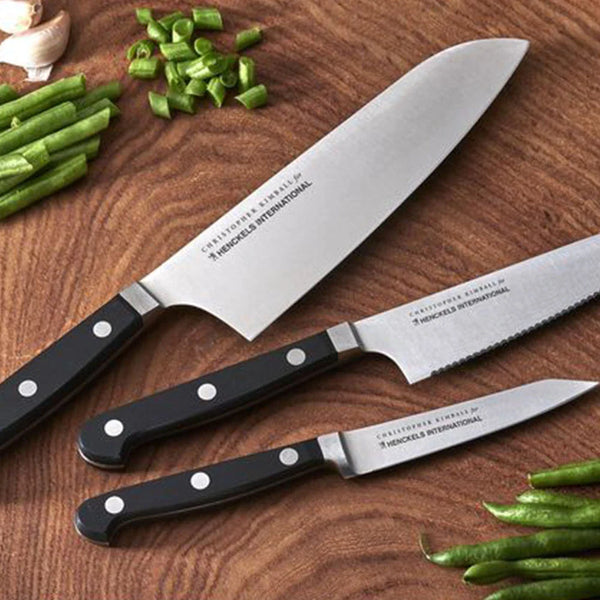 Henckels 1011656 3 Piece Knife Set with Black Plastic Handle