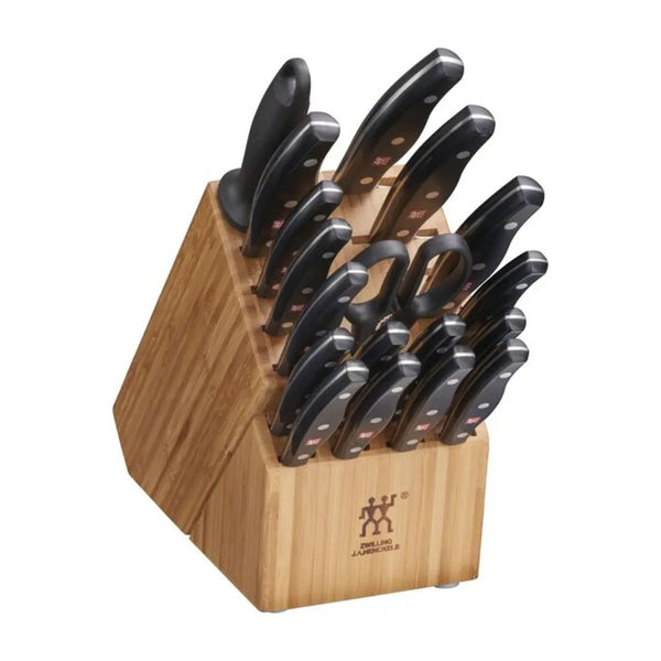 Zwilling 1011797 Twin Signature 19-Piece Knife Set with Wood Block