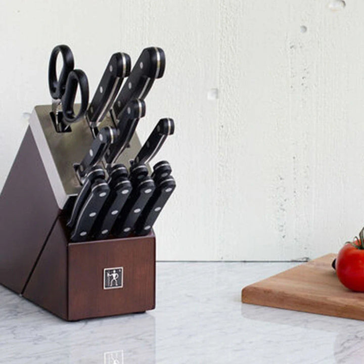 Henckels 1012071 Classic 15 Piece Knife Set with Self Sharpening Wood Block