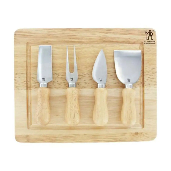 Henckels 1013631 5 Piece Cheese Knife Set with Cutting Board