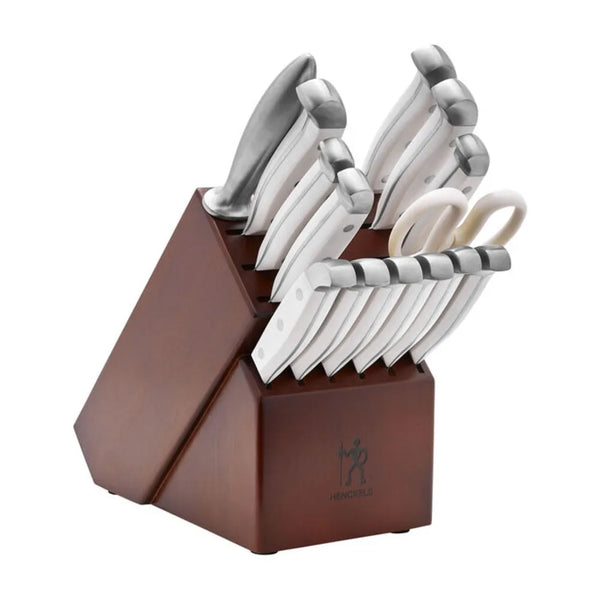 Henckels 1013785 Statement 15-Piece Knife Block Set, White