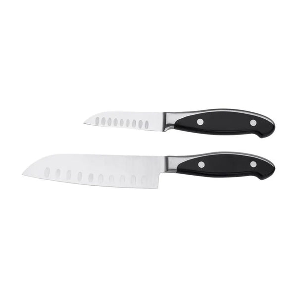 Henckels 1013841 2 Piece Asian Knife Set with Black Plastic Handle