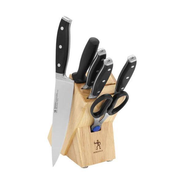 Henckels 1014010 Forged Premio 7-Piece Knife Set witth Hardwood Block