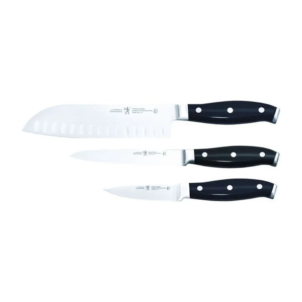 Henckels 1014011  3 Piece Starter Knife Set with Black Plastic Handle