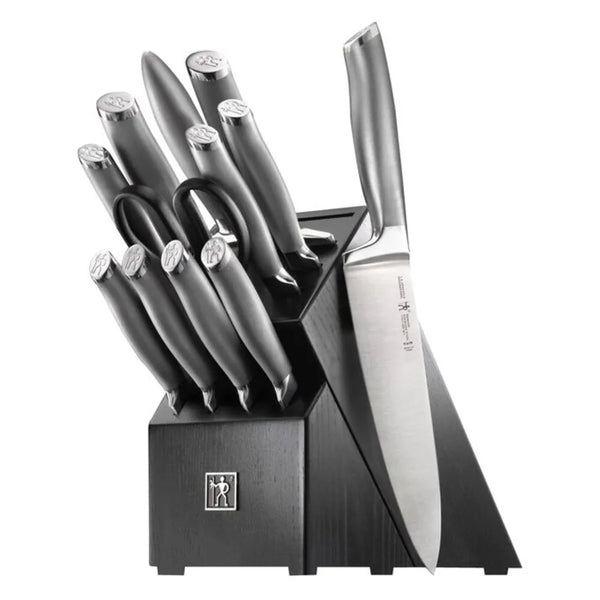 Henckels 1014108 Modernist 13-Piece Knife Block Set with Black Hardwood Block