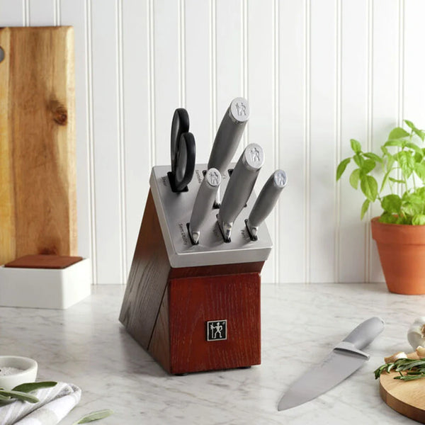 Henckels 1014116 Modernist 7-Piece Self-Sharpening Knife Block Set