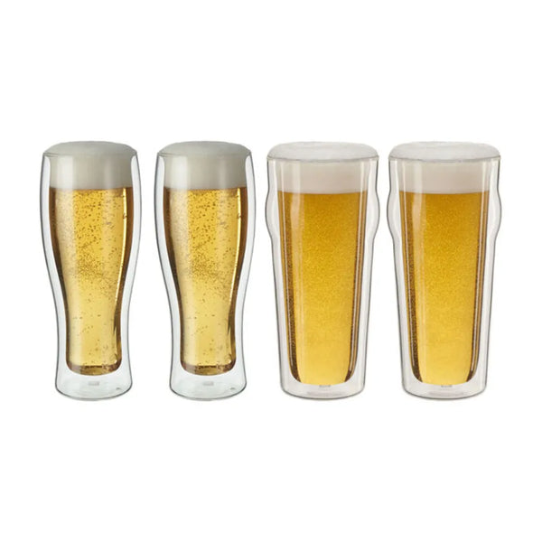 Zwilling 1014209 Sorrento Double Wall Beer Glass Set, 4 Pcs