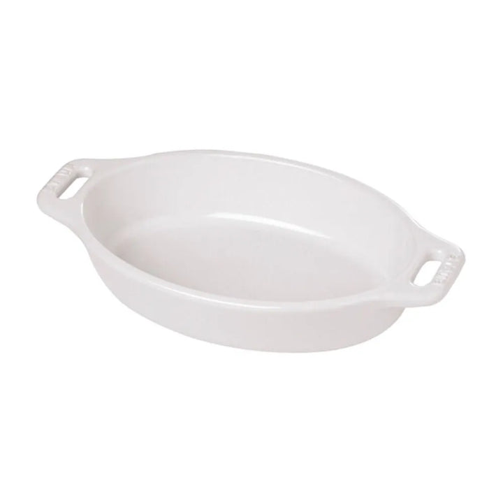 Staub 1014847 11-Inch Oval Baking Dish, White