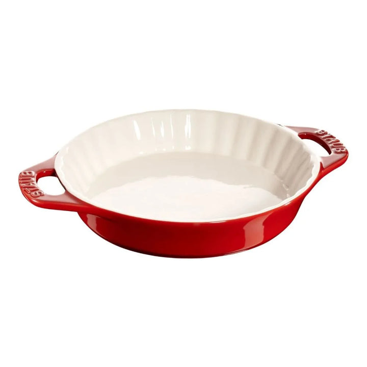 Staub 1014856 Stoneware 9" Pie Dish, Cherry