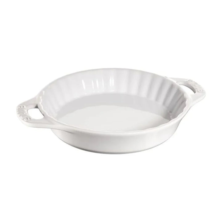 Staub 1014858 Stoneware 9-Inch Pie Dishes, White