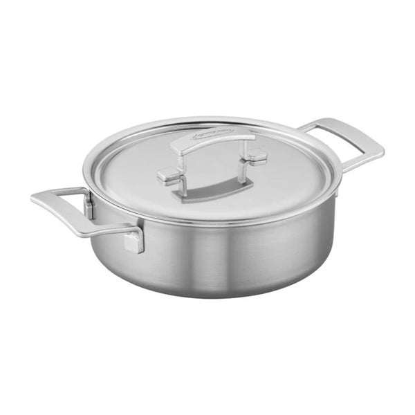 Demeyere 1015779 Industry 4-qt Stainless Steel Deep Braiser Pan