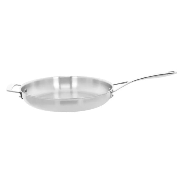 Demeyere 1015802 Essential 12.5" Stainless Steel Fry Pan with Glass Lid