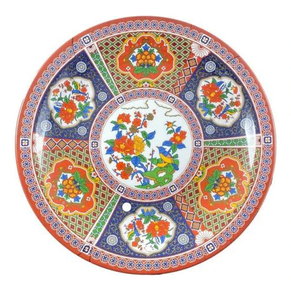 Thunder Group 1015TP Peacock 14-3/8" Melamine Round Plate, Pack of 12