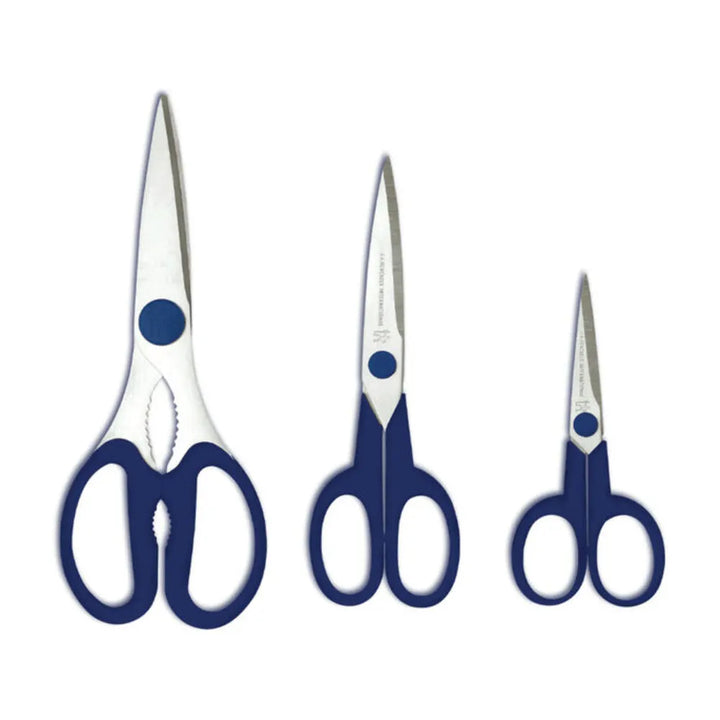 Henckels 1016056 3-Piece Multi-Purpose Scissors Set with Blue Handle