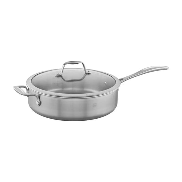 Zwilling 1016735 5-qt Stainless Steel Sauté Pan with Glass Lid