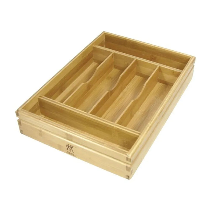 Zwilling 1018668 Bamboo Flatware Storage Tray with 6 Compartments