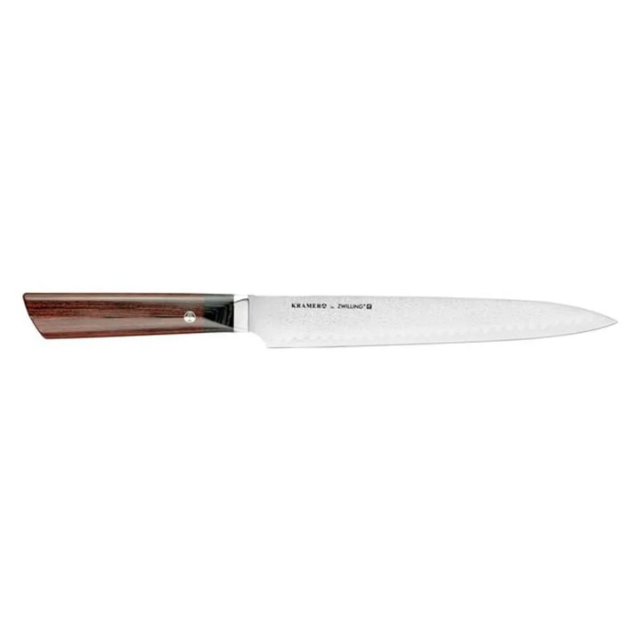 Zwilling 1019081 9" Slicing Knife with Brown Pakkawood Handle