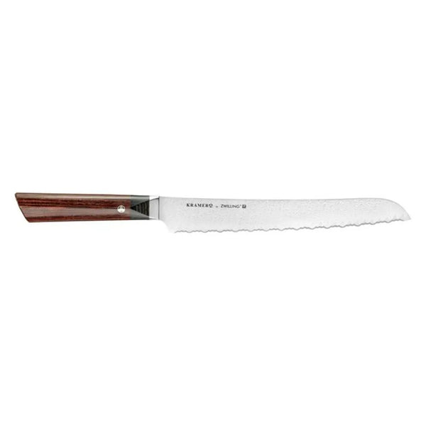 Zwilling 1019098 10" Bread Knife with Brown Pakkawood Handle