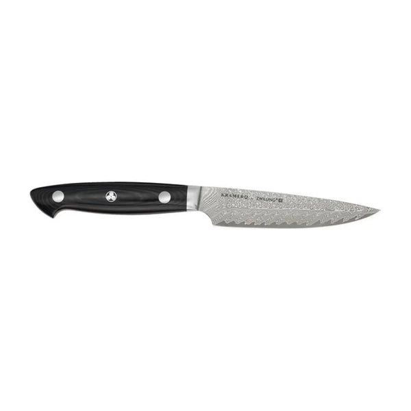 Zwilling 1019611 Kramer 5" Utility Knife with Black Linen Micarta Handle