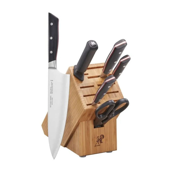 Miyabi 1019681 Evolution 7 Piece Knife Set with Wood Block